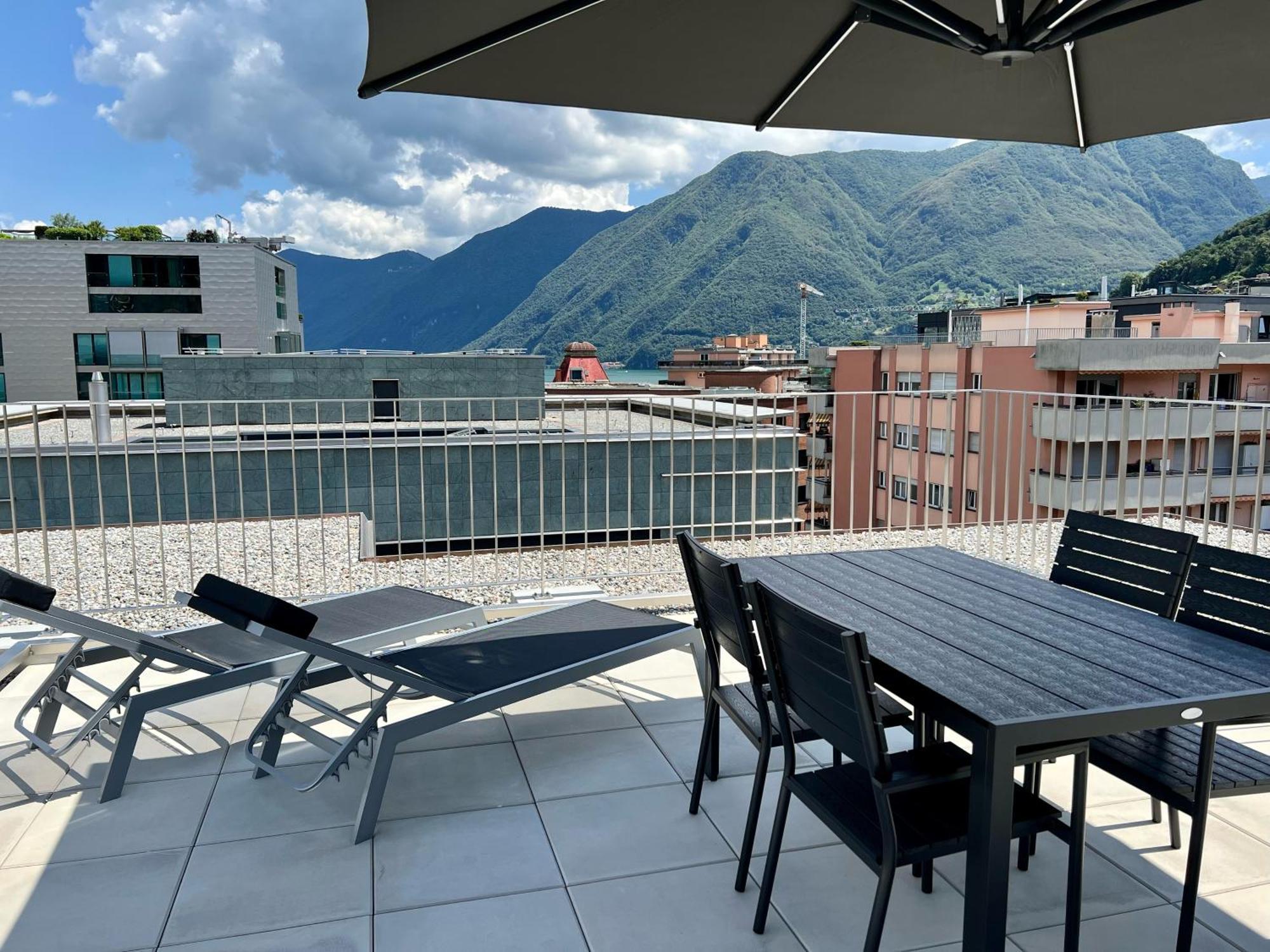 Lakeside Attic Lugano Bagian luar foto