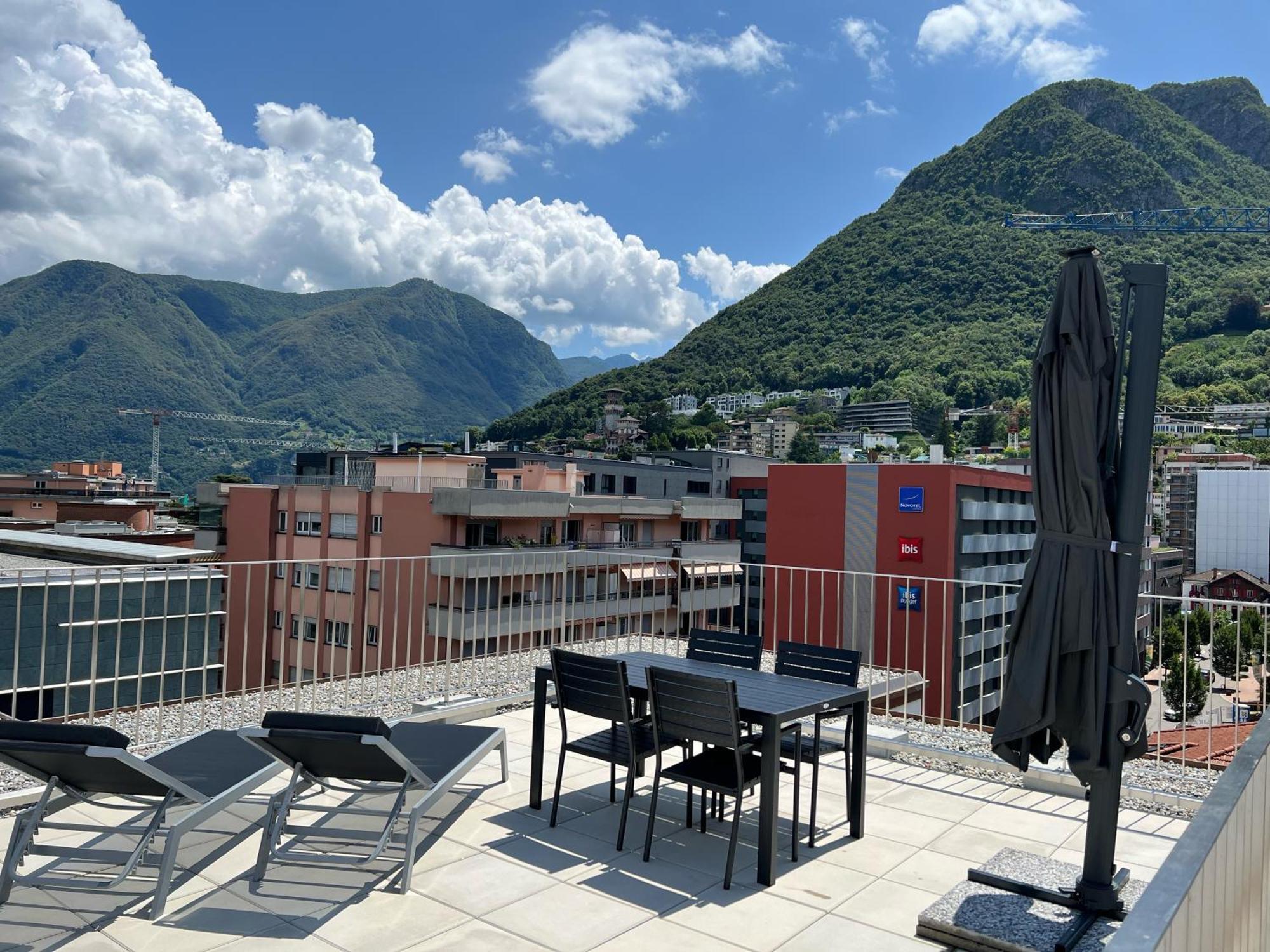 Lakeside Attic Lugano Bagian luar foto